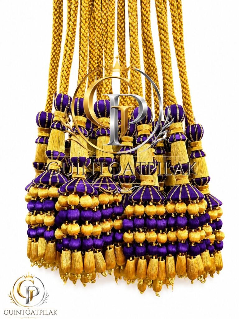 Royal purple and gold graduation honor cord