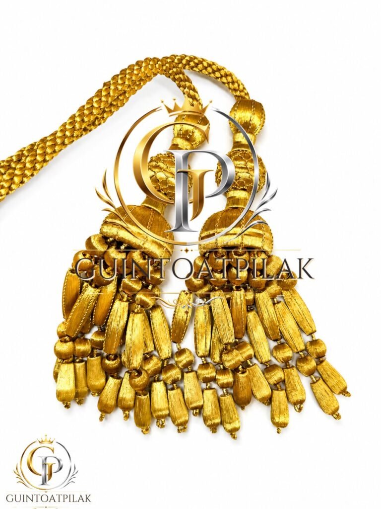 Classic gold graduation honor cord handwoven with bullion thread