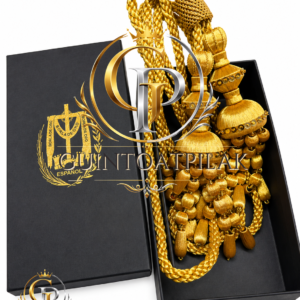 Premium Gold Ceremonial Bullion Tassel Set with Braided Cord – Military, Ecclesiastical & Heritage Regalia