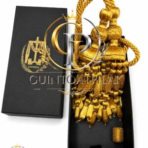 Gold Pineapple Tassel Curtain Tieback Pair
