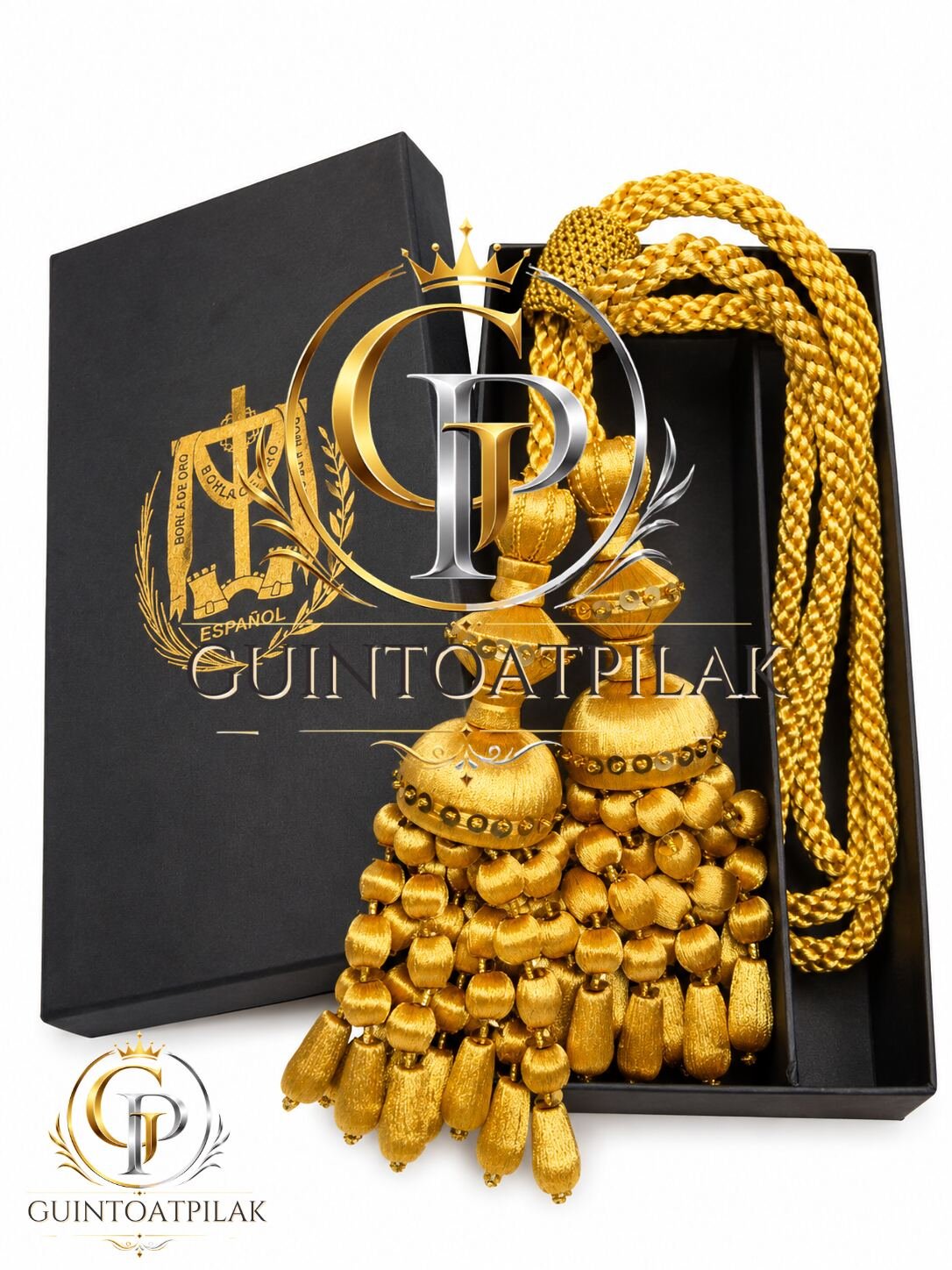 Premium Gold Ceremonial Bullion Tassel Set with Braided Cord – Military, Ecclesiastical & Heritage Regalia - view 2