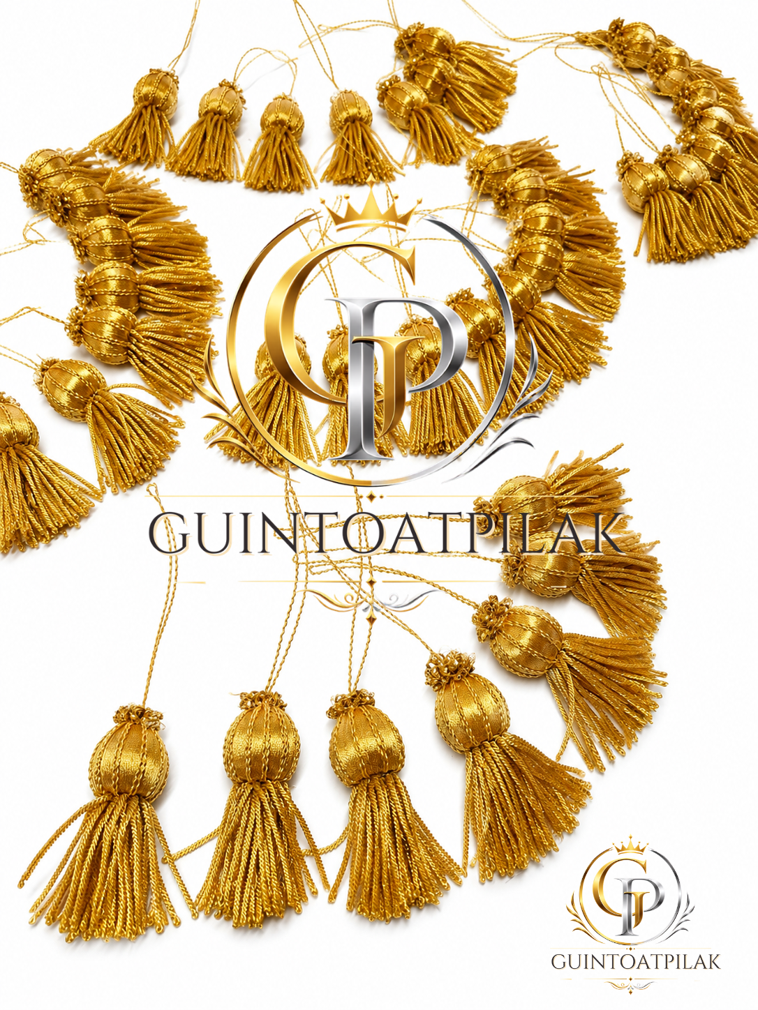 Gold Decorative Mini Tassel Set