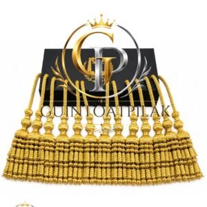 Luxury Gold Beaded Curtain Fringe Trim