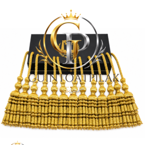Luxury Gold Beaded Curtain Fringe Trim