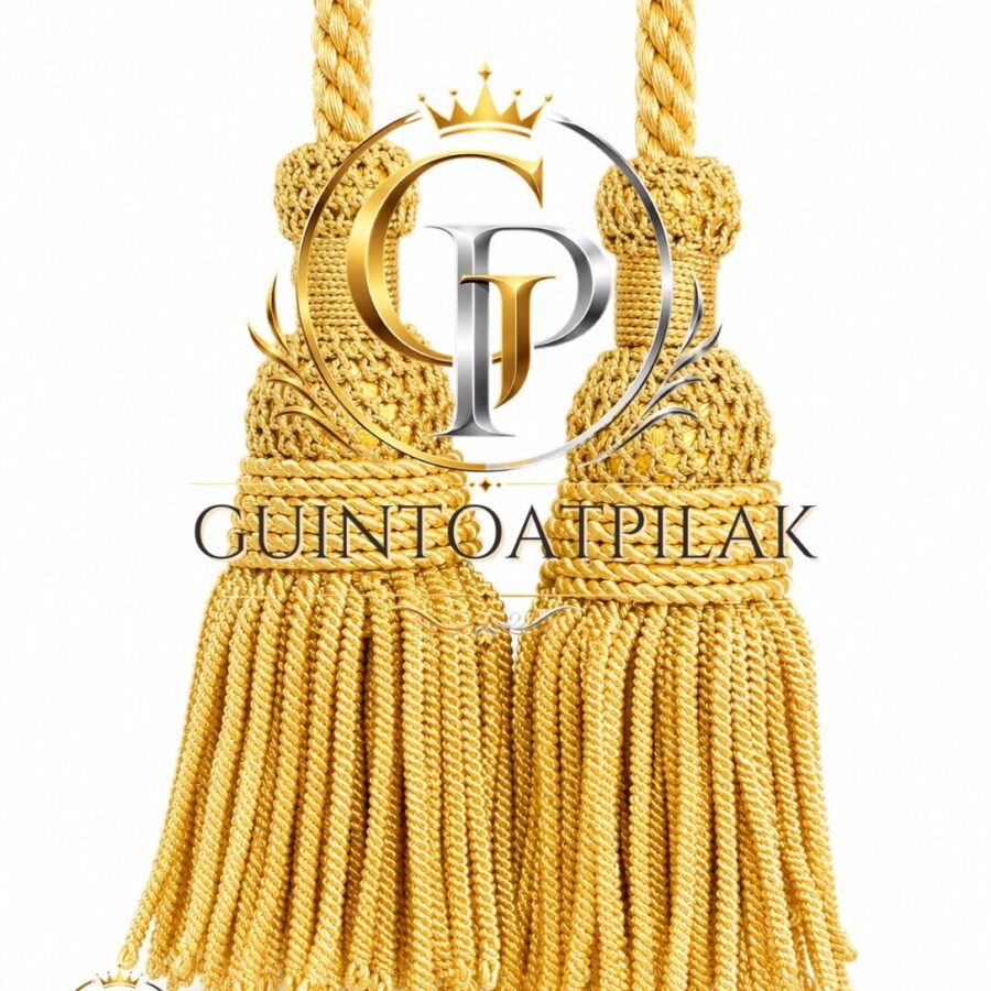 Gold Rope Curtain Tassel Tieback (4 Inch)