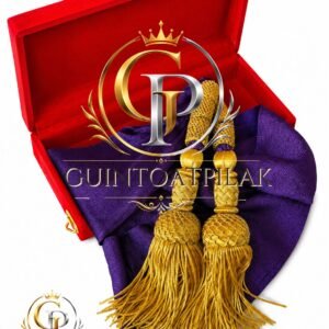 Gold Bullion Fringe Tassels Pair (10 Inch)