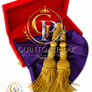 Handcrafted Gold Bullion Fringe Tassels – Premium Ceremonial & Decorative Regalia Pair