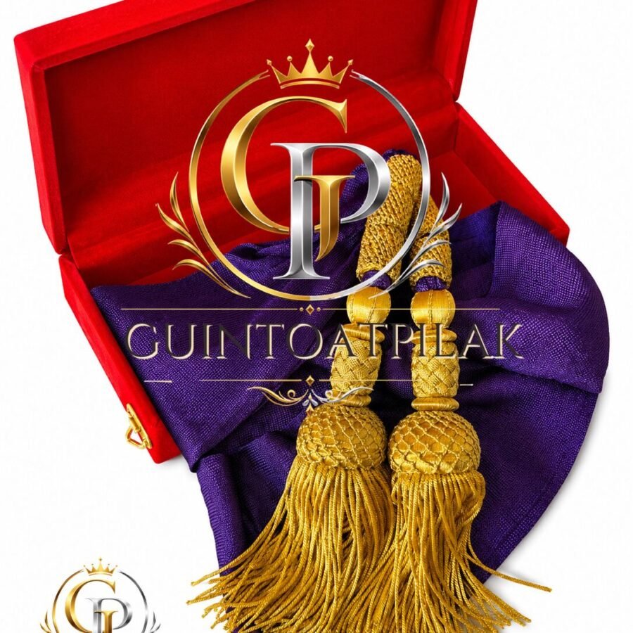 Gold Bullion Fringe Tassels Pair (10 Inch)