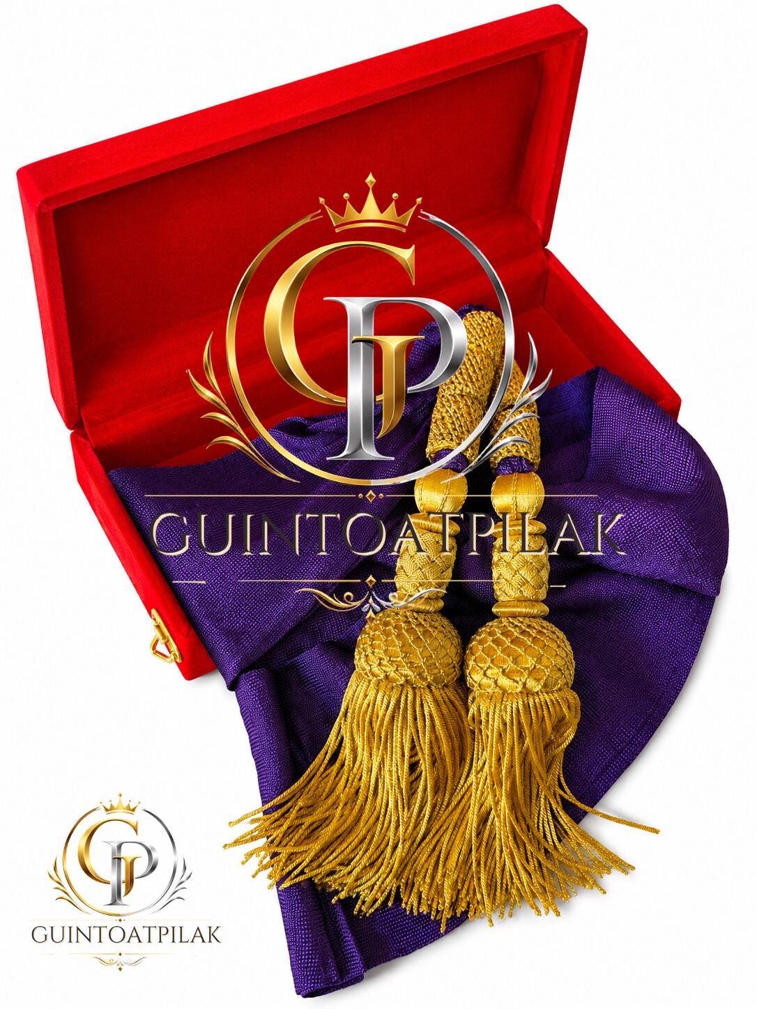 Gold Bullion Fringe Tassels Pair (10 Inch)