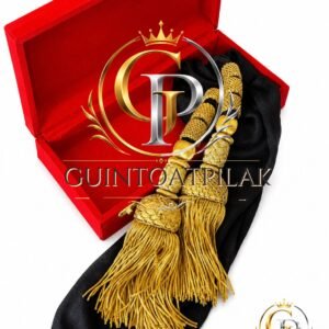 Premium Gold Bullion Fringe Tassel Pair – Ceremonial Military, Ecclesiastical & Heritage Regalia(10INCH)