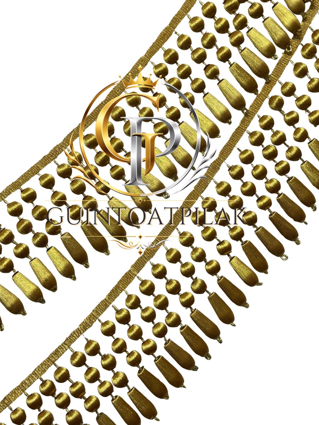 BOL Bullion Fringe 4 Inches Gold two rows close-up
