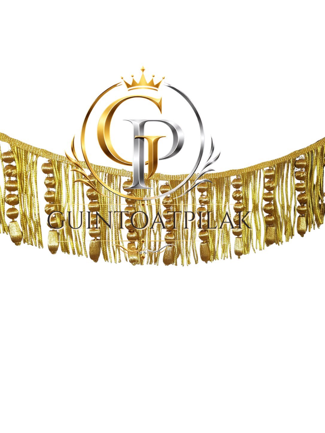 FB Bullion Fringe 9cm Gold arc strip