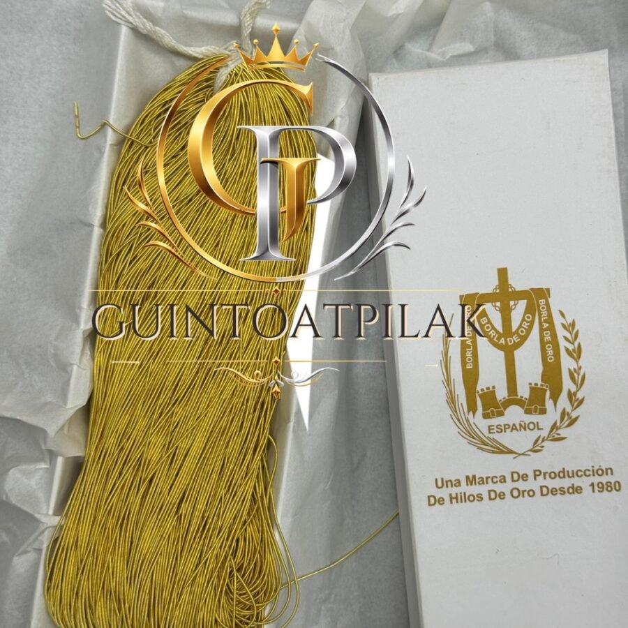 Caramelo metallic thread 1.5mm skein on its box