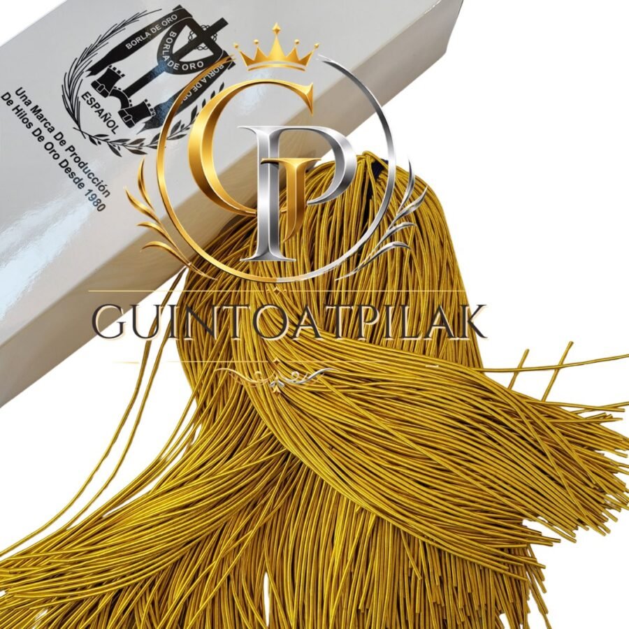 SPNCR metallic thread 1.25mm gold two skeins on boxes