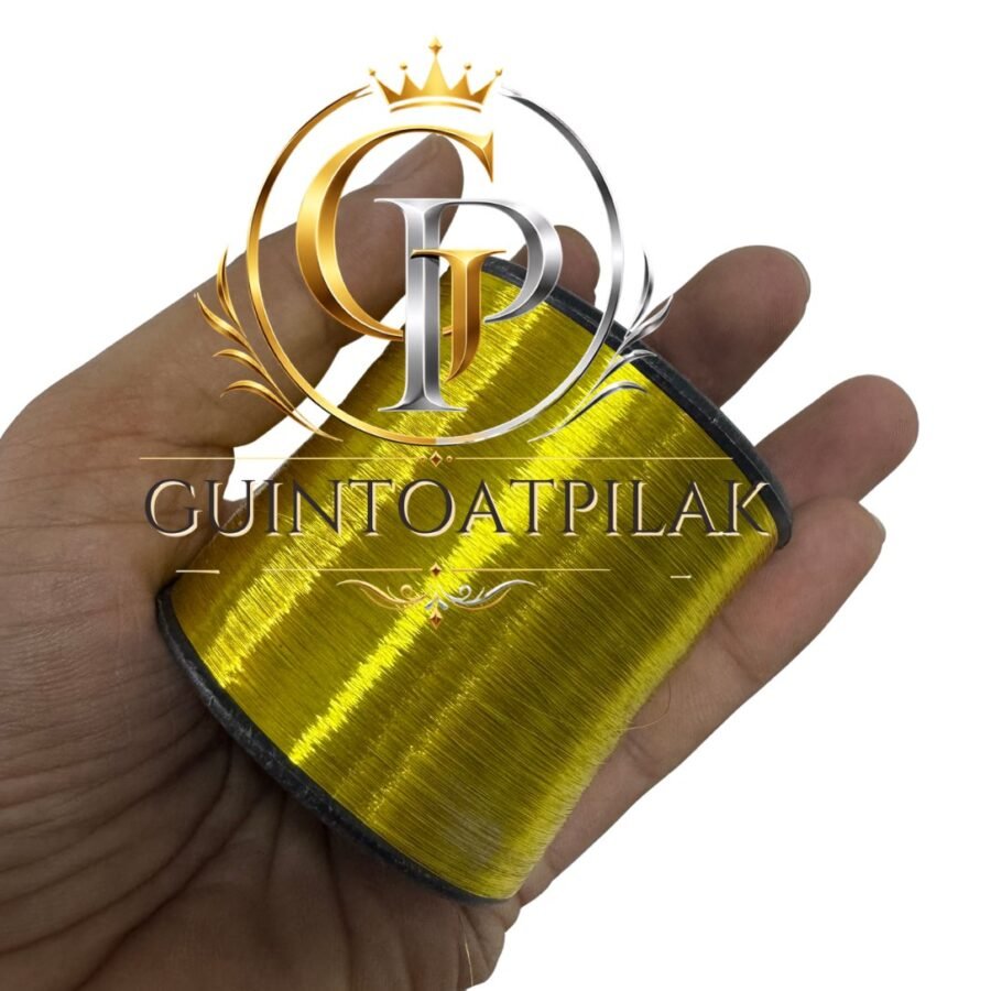Fine Thread FMW Dark Silver metallic thread spool in hand