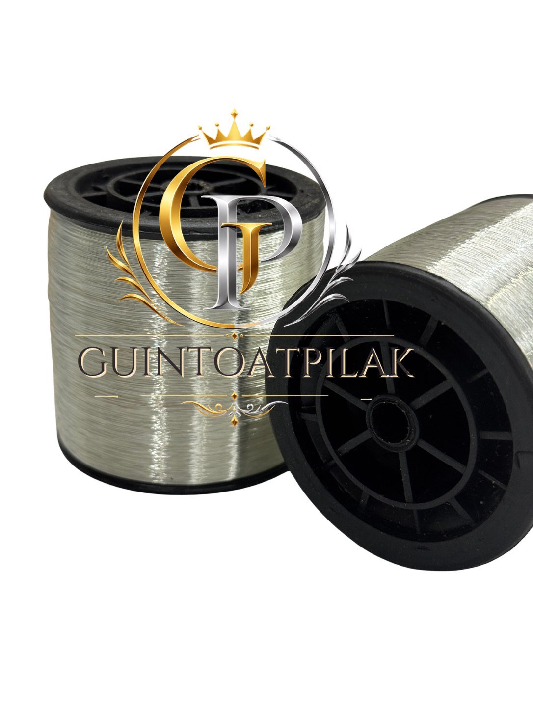 FMW Silver metallic thread spool