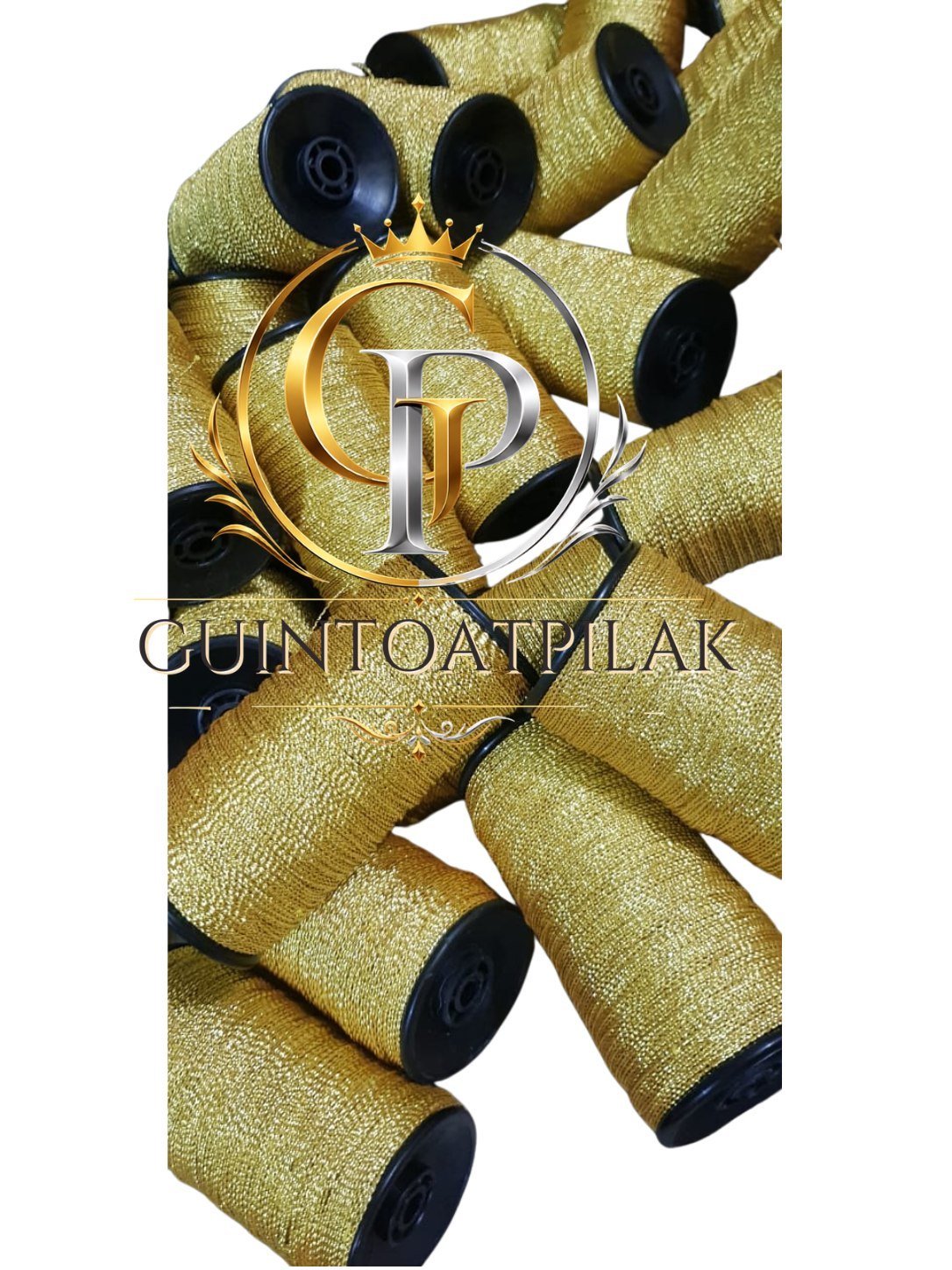 Corrugated metallic thread 1mm silver spool