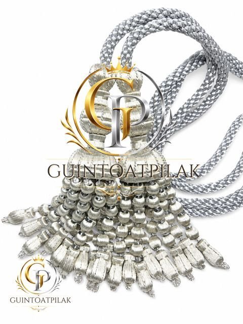 Silver Bullion Tassel Pair