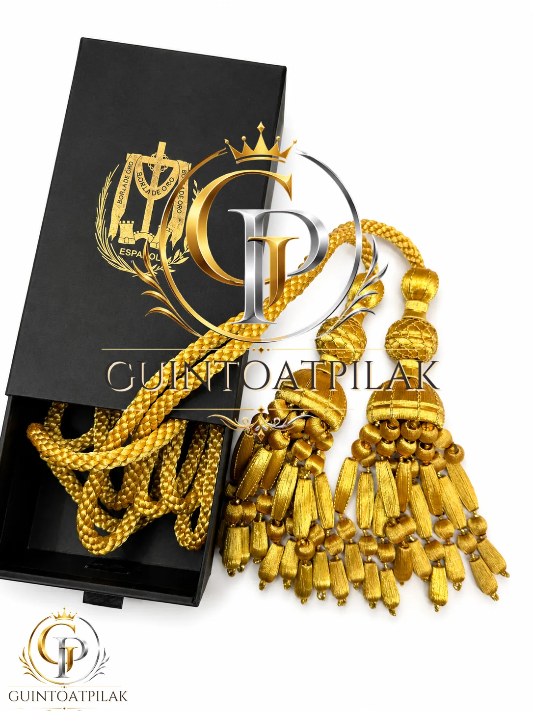 Premium Gold Graduation Honor Cord with Luxury Gift Box